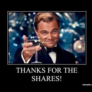 🔥THANKS FOR THE SHARES 🔥!!!!